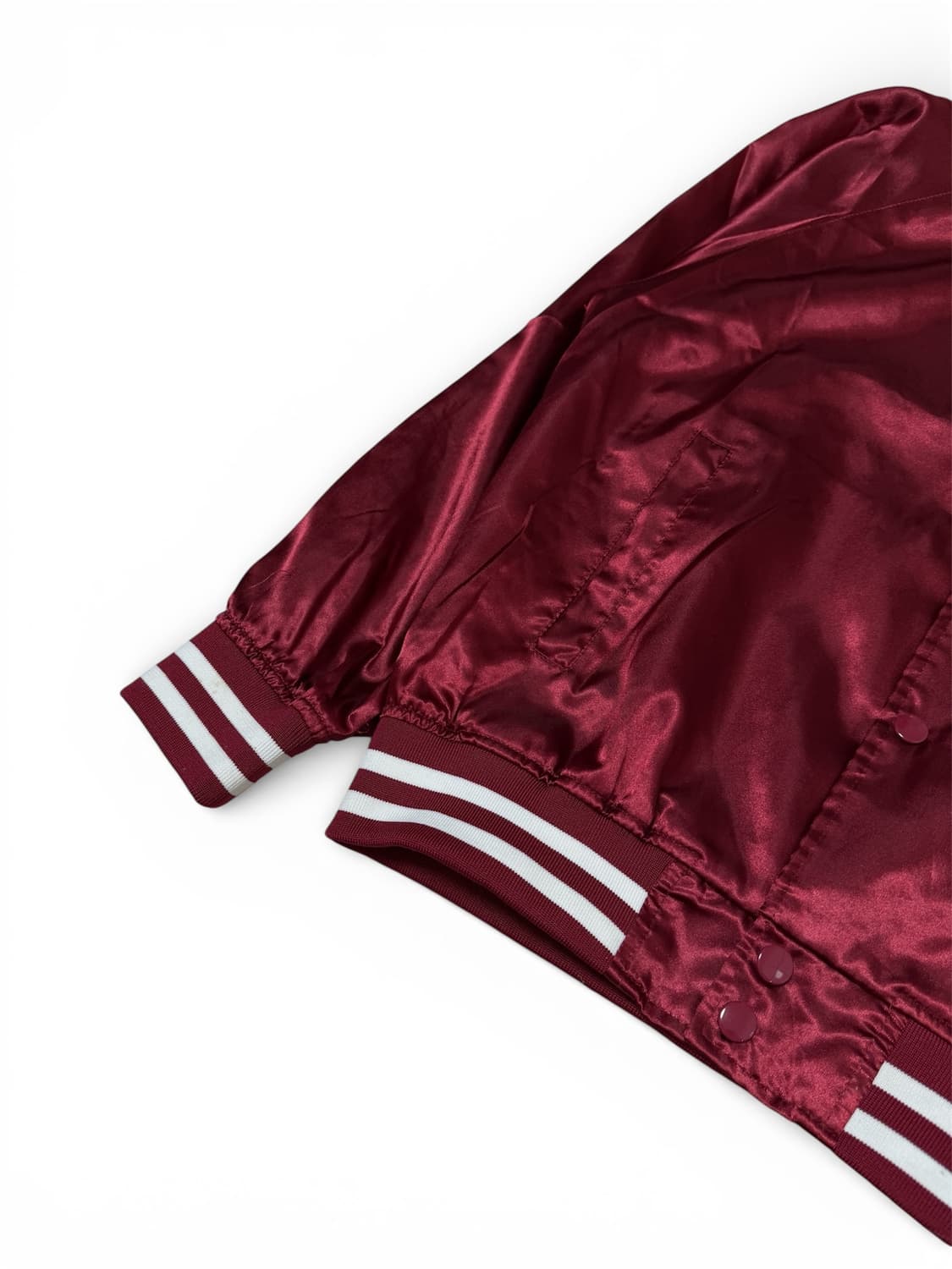 Vintage Graffiti Satin Varsity Jacket 상품이미지3