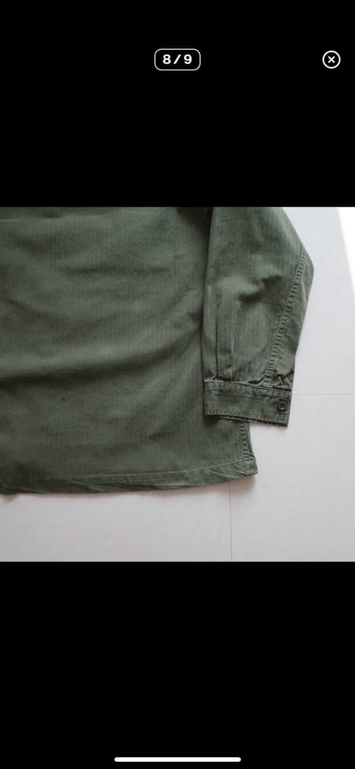 [L] 70s 네덜란드군 HBT 유틸리티 셔츠 상품이미지8