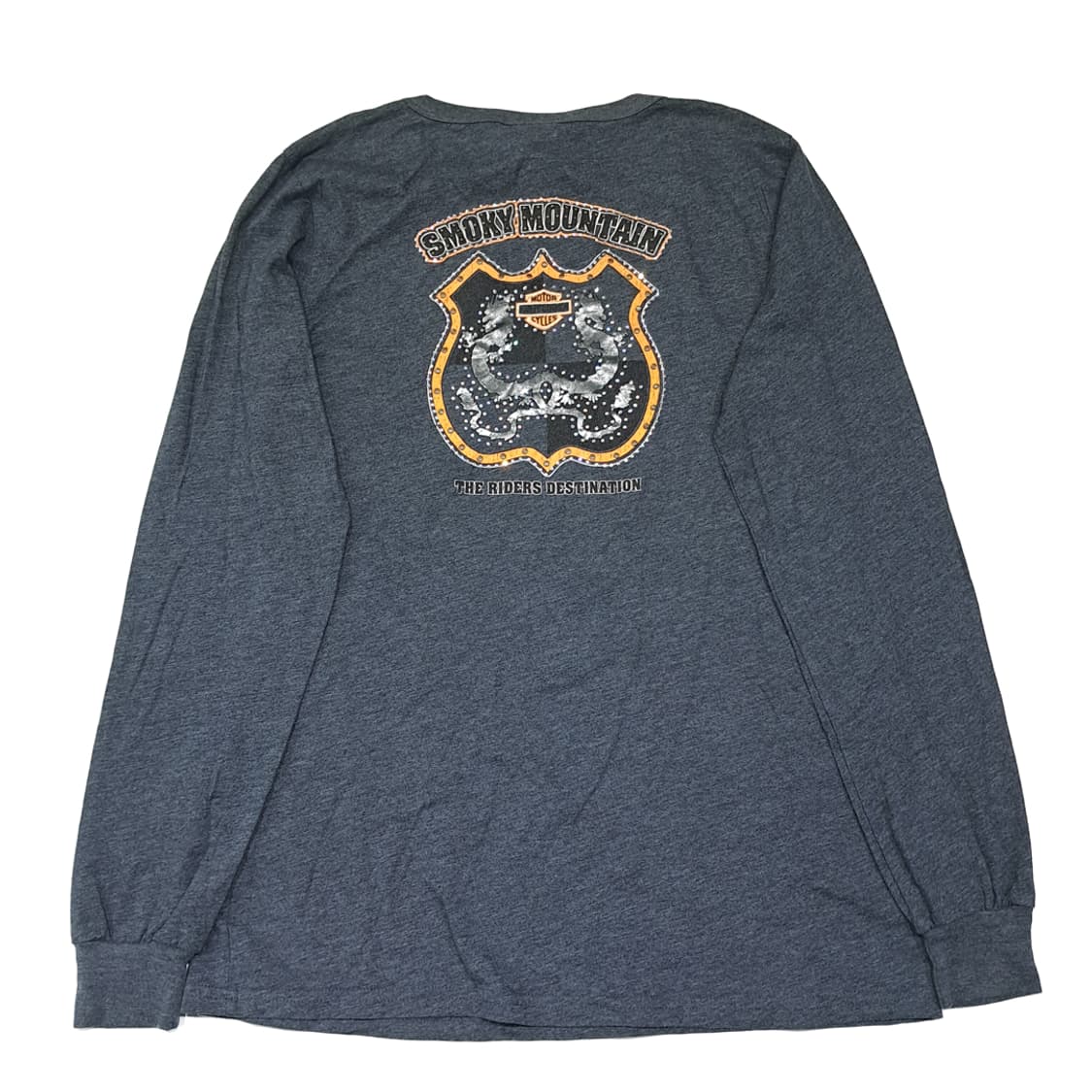 CL565 XL 할리데이비슨 00s 멕시코판 스모키마운틴 차콜 티셔츠 상품이미지5