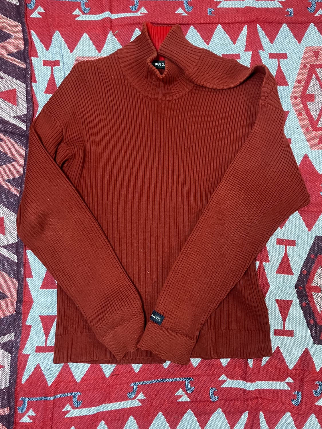 와이프로젝트 하이넥 니트 버건디 m 상품이미지1