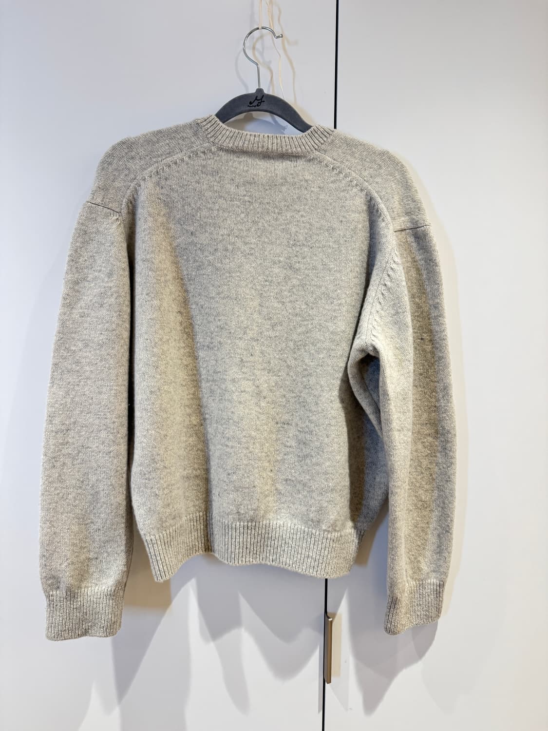 문달 24 Deep V-neck Knit 니트 멜란지 그레이 M 상품이미지6