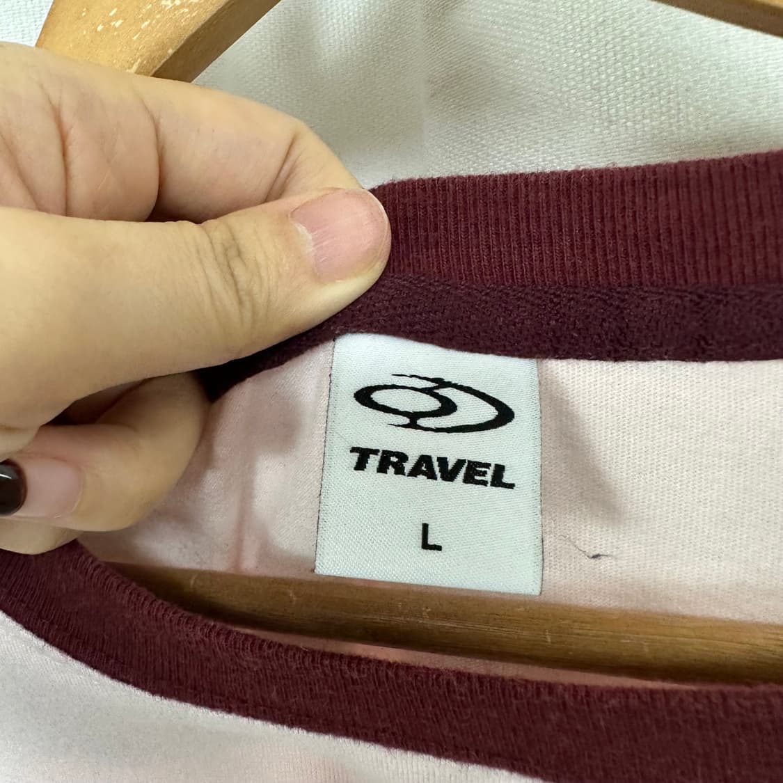   TRAVEL 여자 면100% 별 반팔티 L  상품이미지3