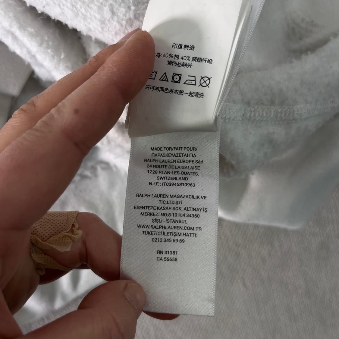 105 폴로랄프로렌 신형 화이트 맨투맨 상품이미지8