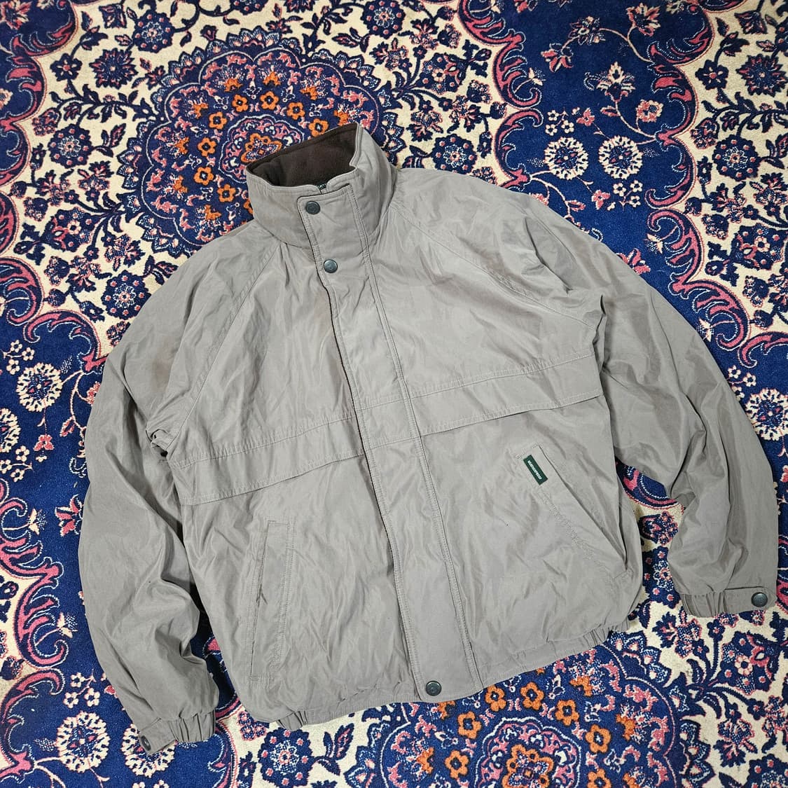 워터프루프 in USA 빈티지 플리스 라이닝 블루종 자켓 M size 상품이미지3