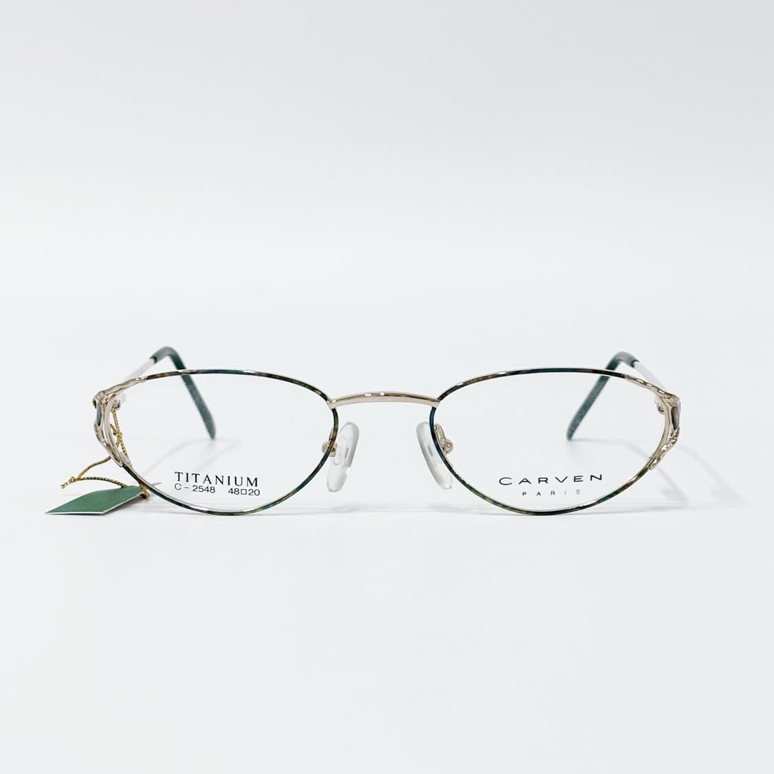 CARVEN 크랙 그린 스톤 데드스탁 빈티지안경 상품이미지2