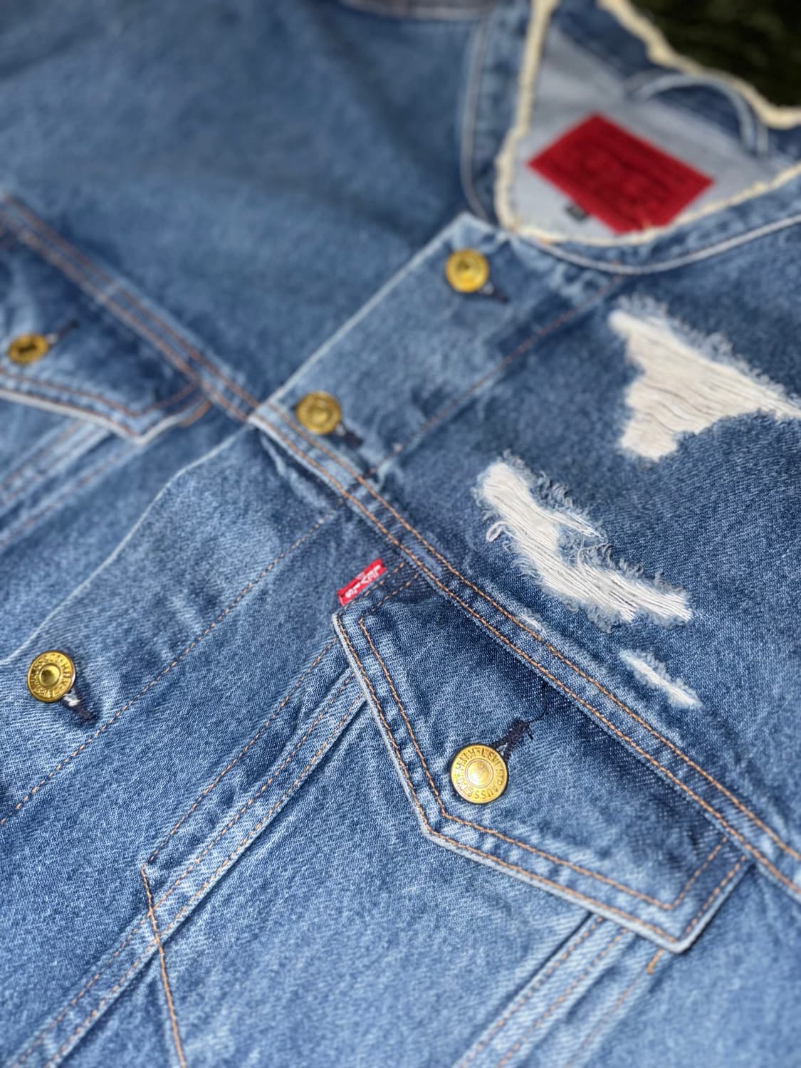 [XXL] KITH 키스 X 리바이스 18FW 콜라보 트러커 자켓 상품이미지2