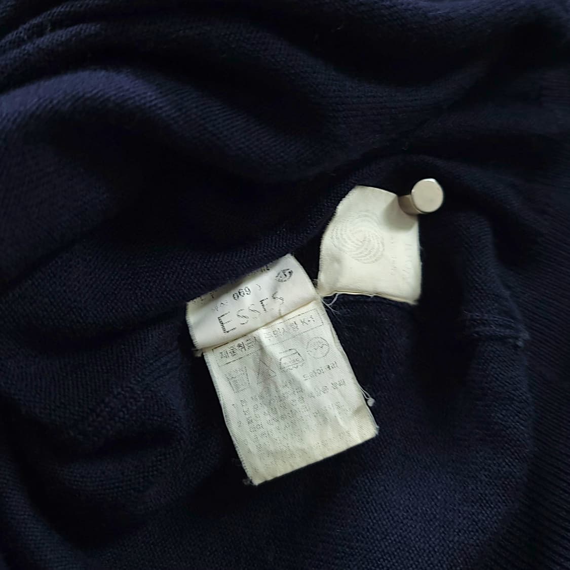 [105] 생로랑 YSL 블랙 빈티지 울 니트 조끼 상품이미지8