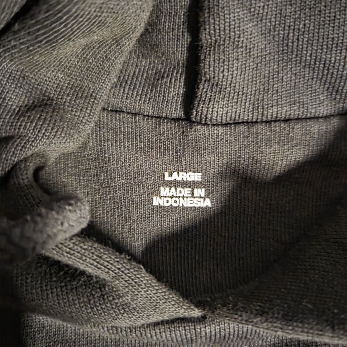 [L] 이지 갭 풀오버 후디 블랙 상품이미지2