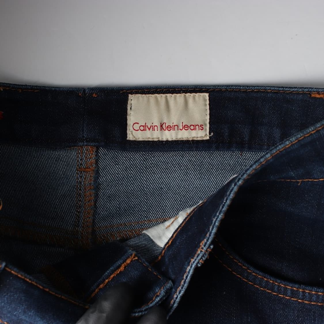 캘빈클라인 진 인디고 블루 숏 데님 스커트 28 상품이미지5