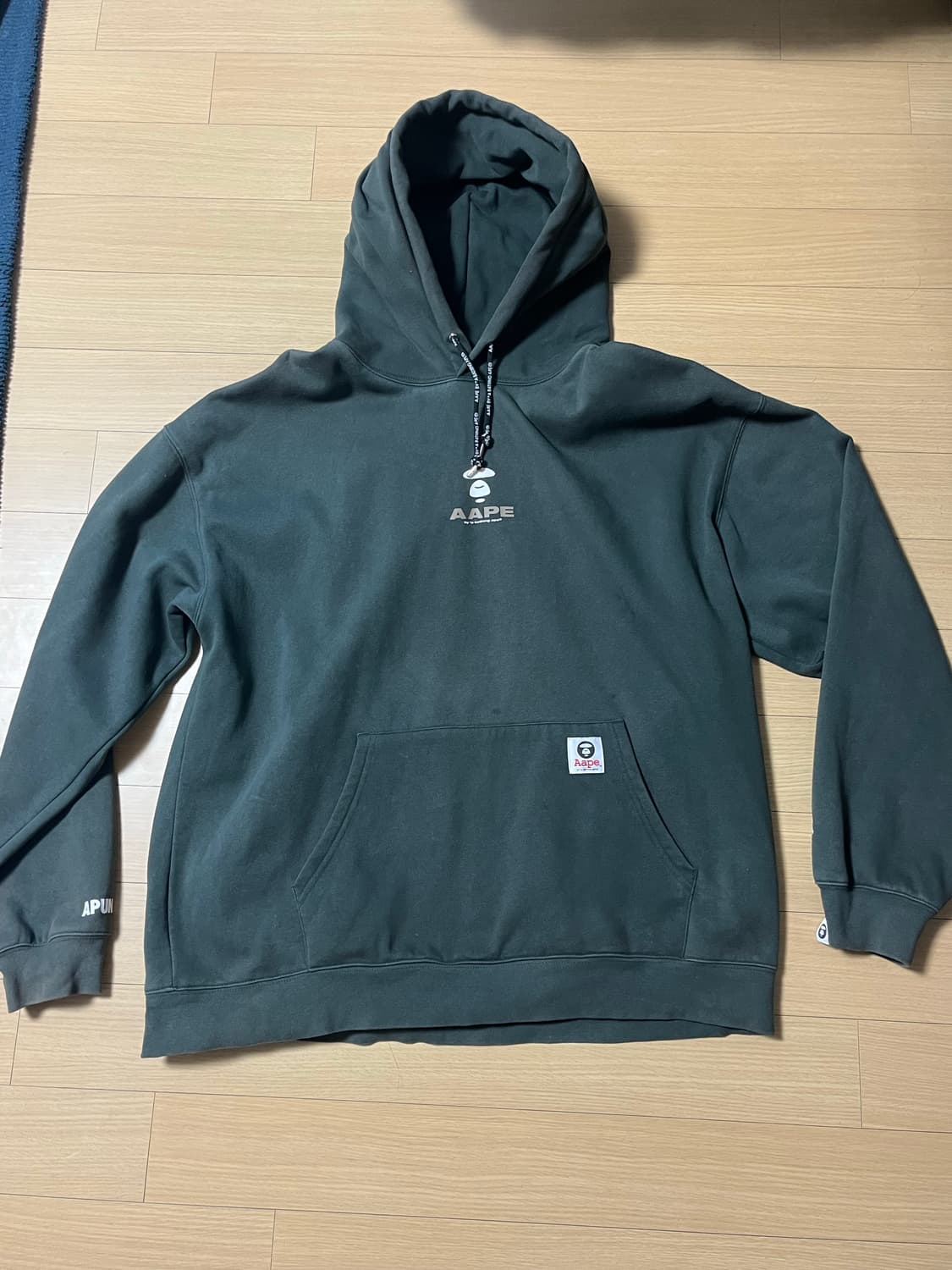 일본발 에이프 올리브 후드 상품이미지1