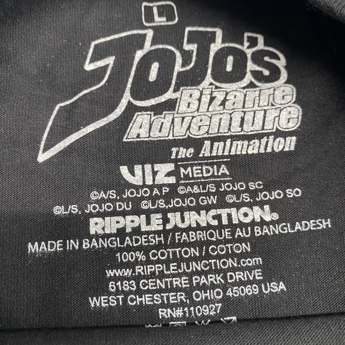 죠죠 오피셜 애니메이션 티셔츠 상품이미지3