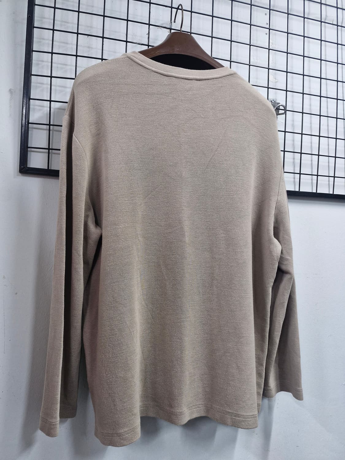 105XL 타임 남녀공용 베이지 레이온 니트. 상품이미지7