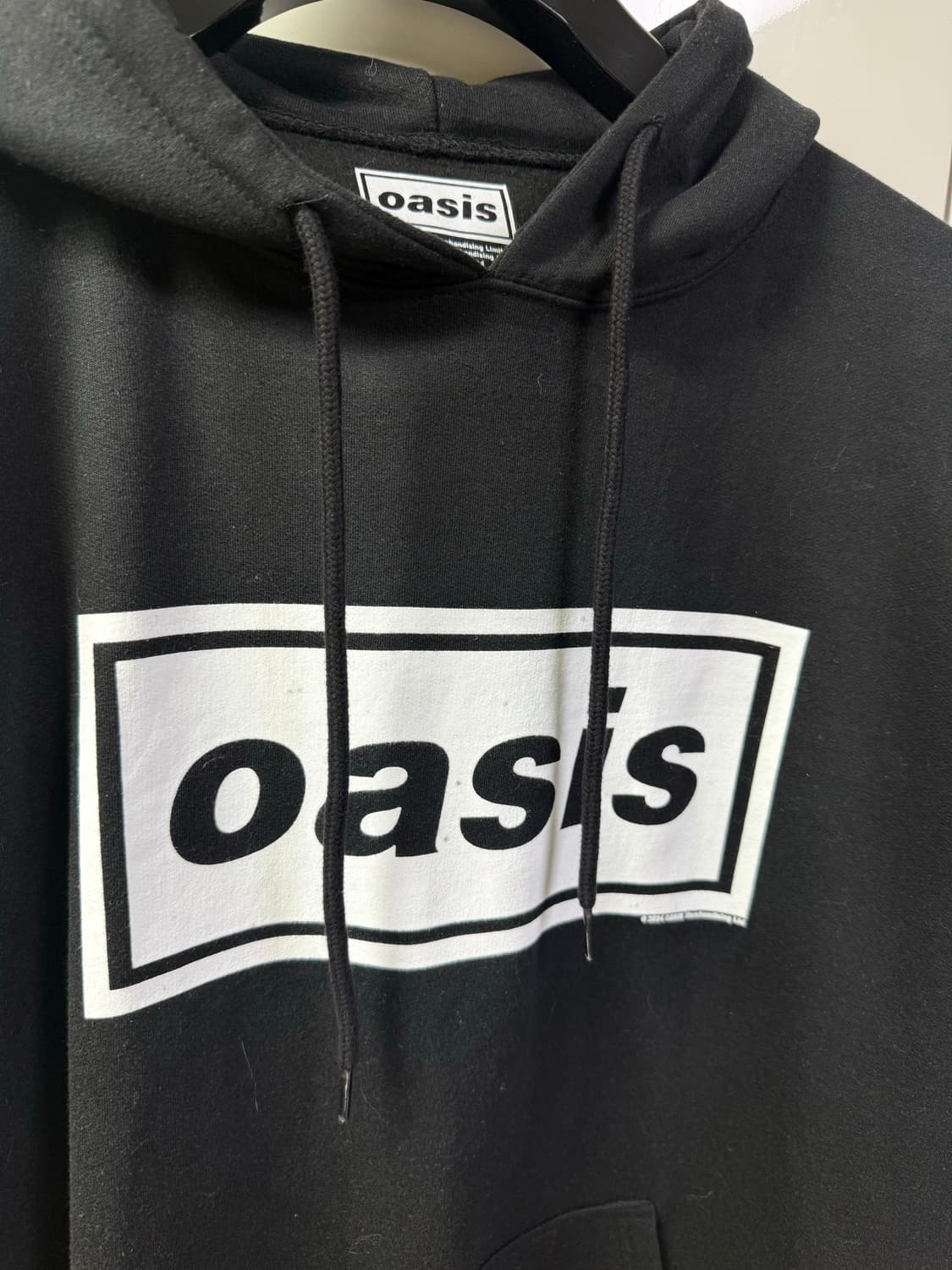 오아시스 공식 머천다이즈 로고 기모 후드 XL 상품이미지2