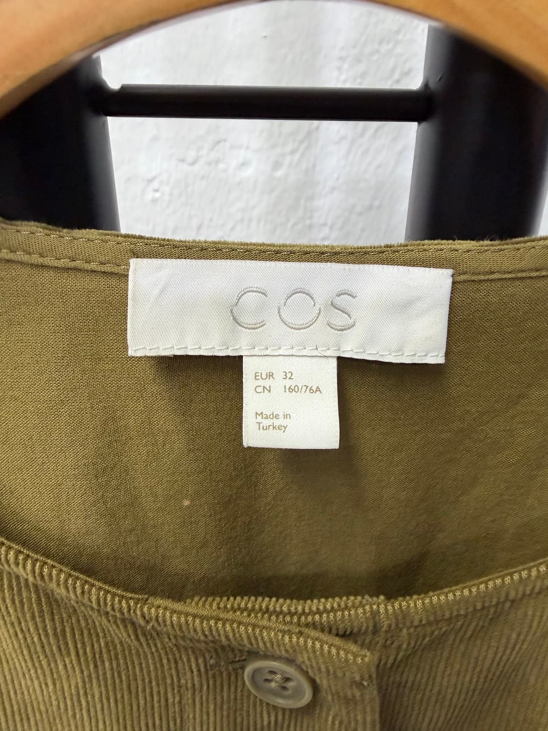 정품) COS 코스 카키색 코듀로이 셔츠 원피스 32(55-66) 상품이미지7