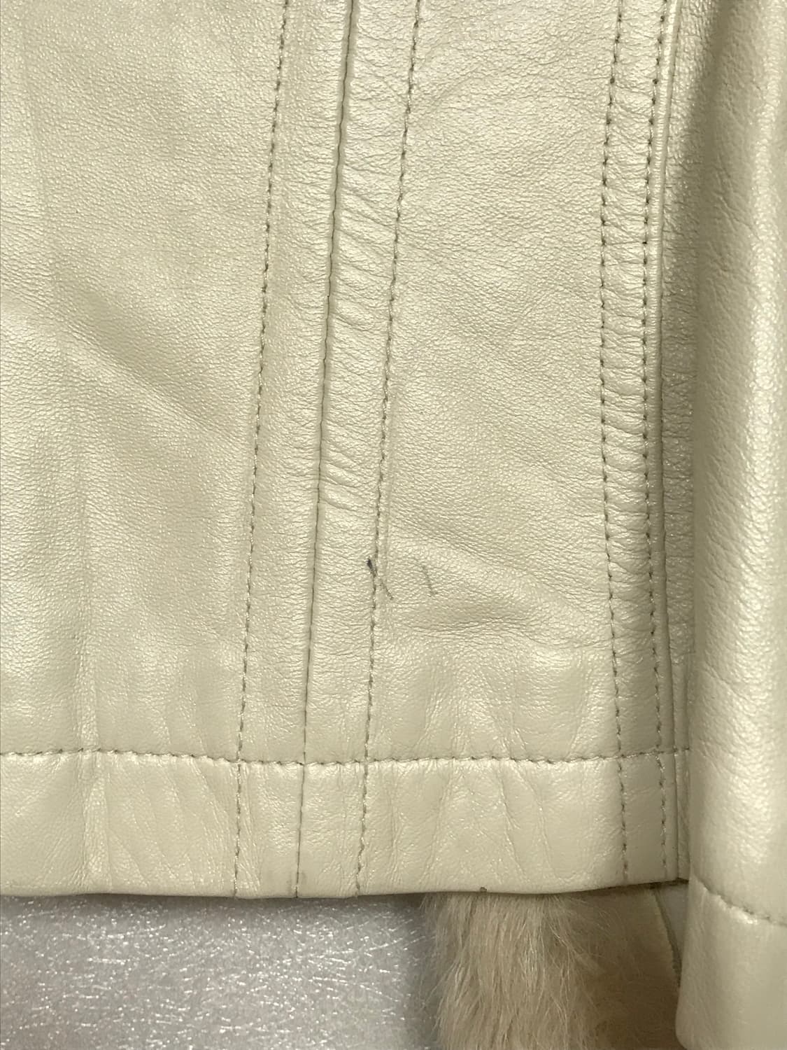 빈티지 퍼 레더자켓 / 오네갸루스타일 상품이미지3