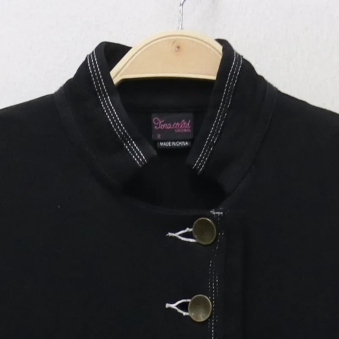 TONA 버클 포인트 헨리넥 면 코트 63642 상품이미지5