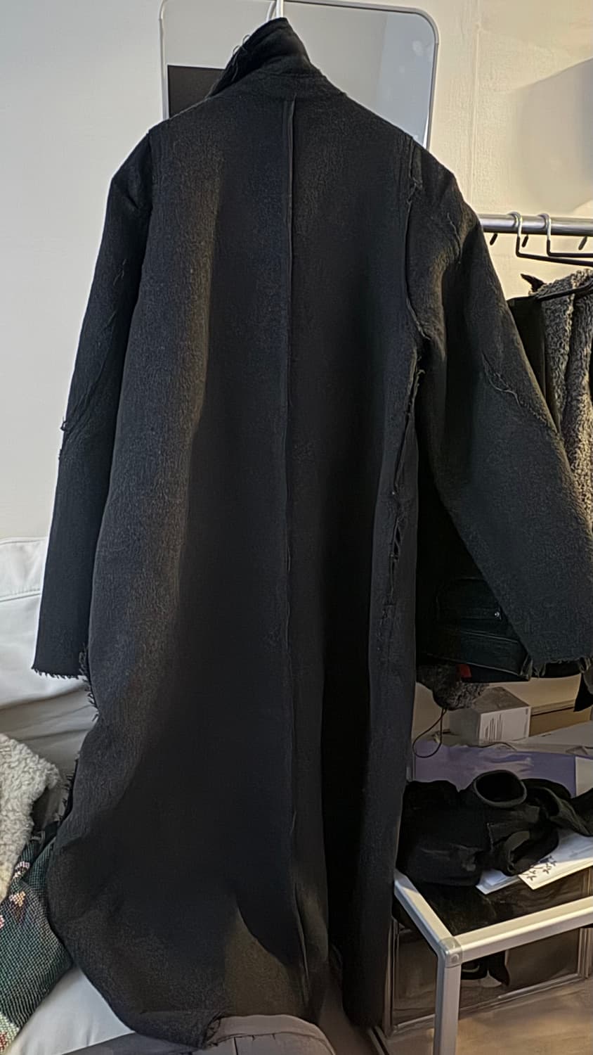Yunse 울 롱코트 다크그레이 1사이즈 상품이미지8