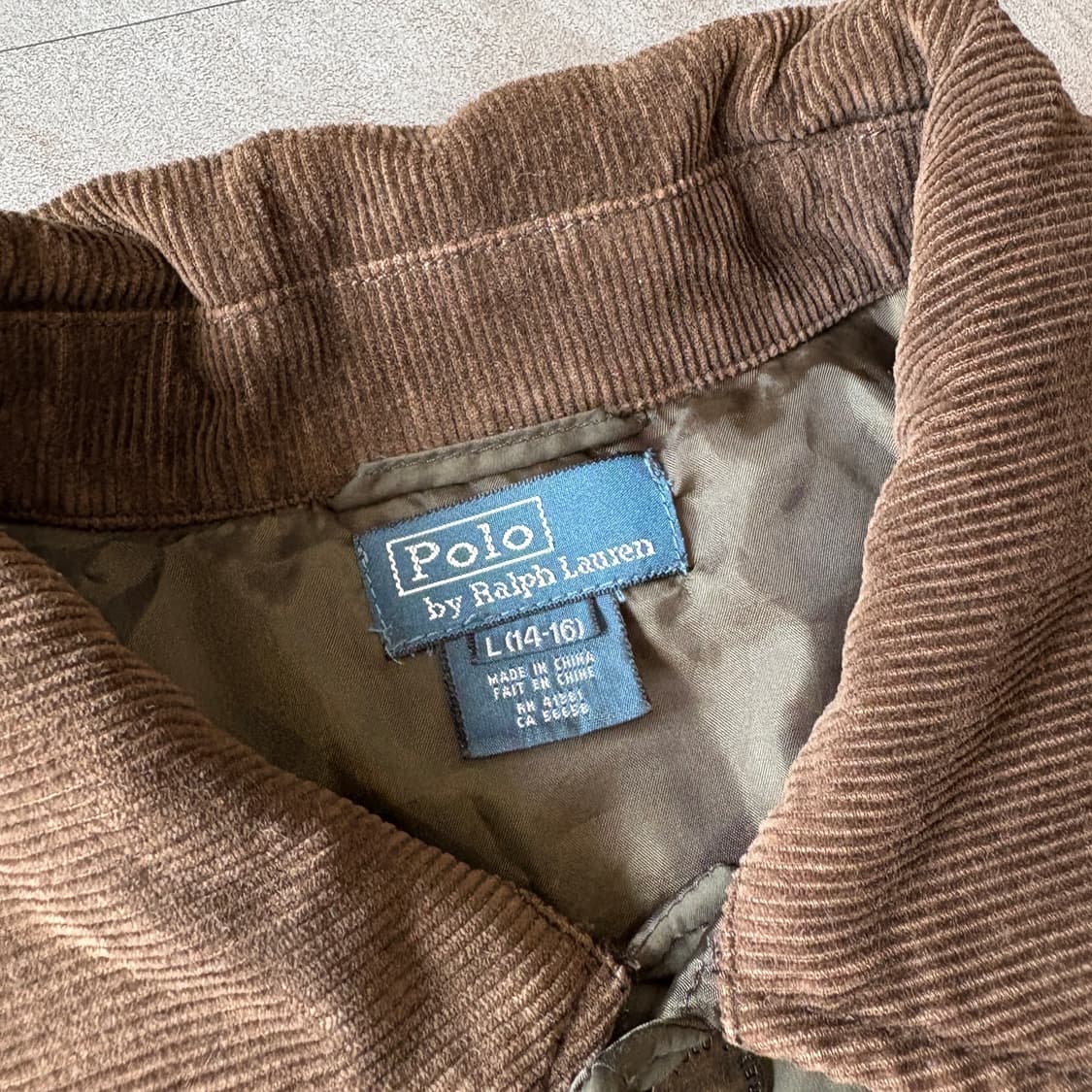 폴로 정품 카키 퀼팅 자켓  상품이미지5