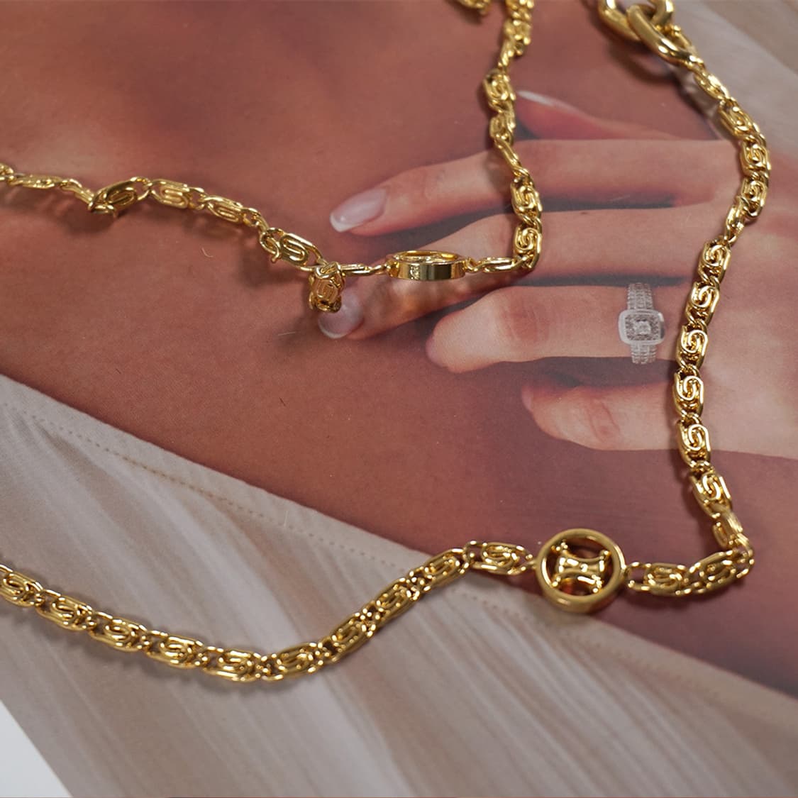 셀린느 트리오페 체인 롱 목걸이 상품이미지2