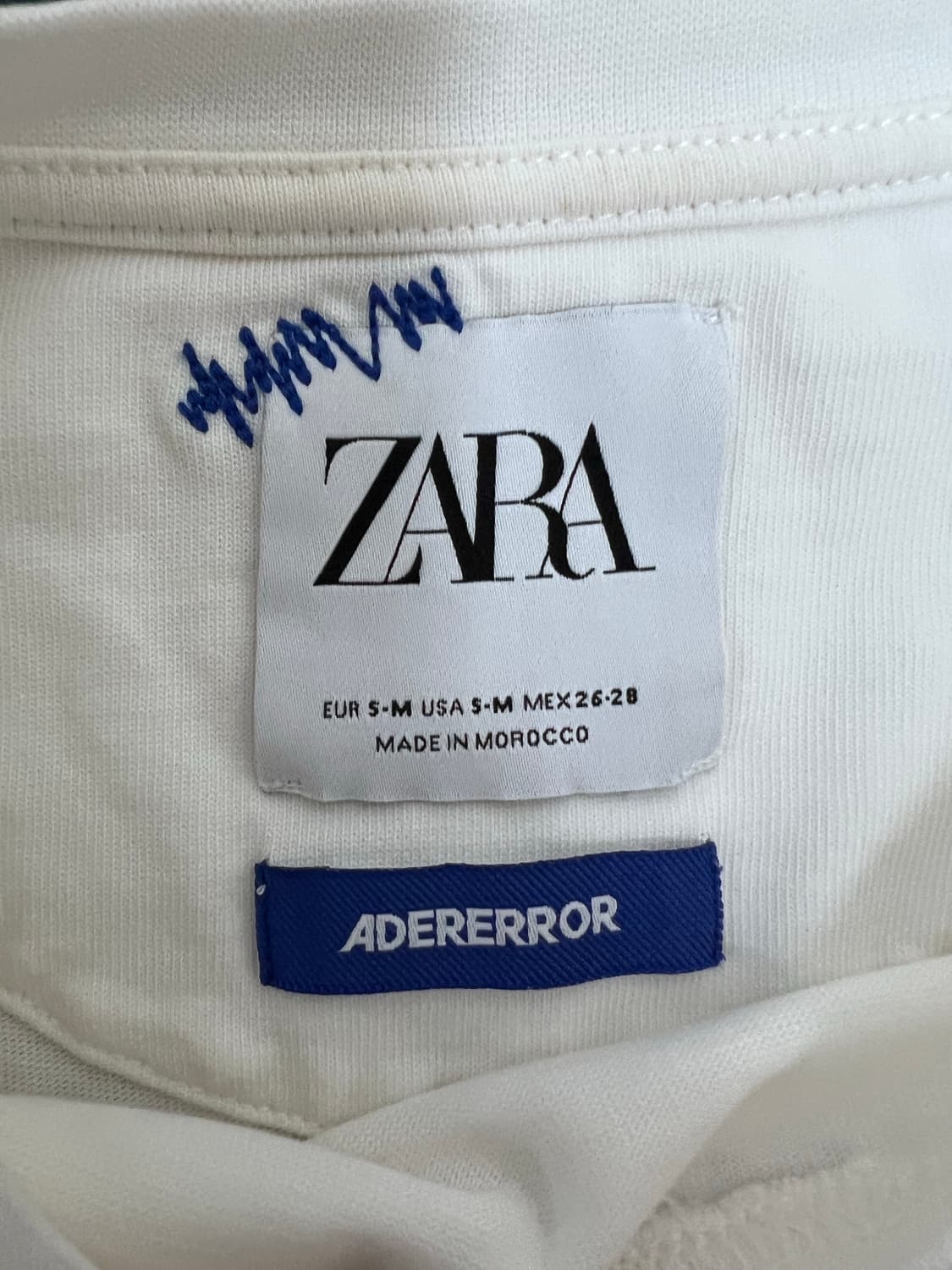 아더에러x자라 자더에러 화이트 티셔츠 반팔 ader Zara 상품이미지3
