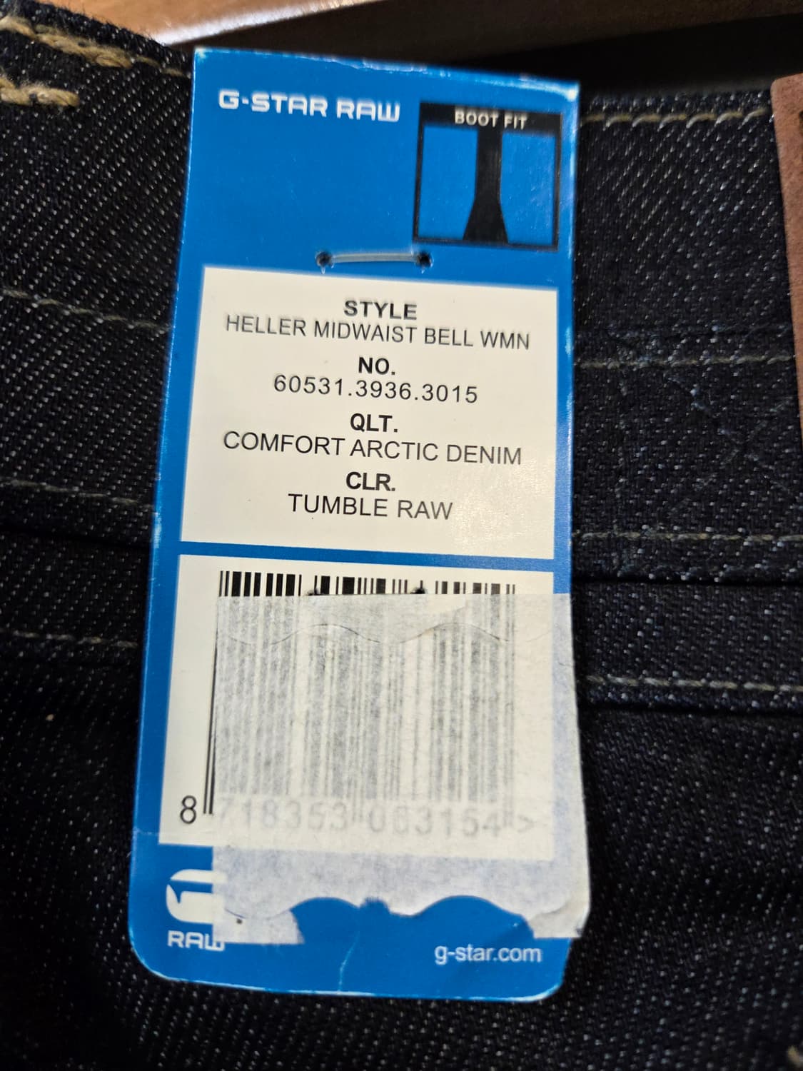 G스타 RAW 부츠컷 데님 청바지(26/스판) 상품이미지7