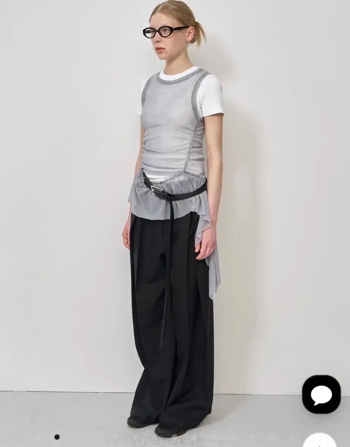 MESH FRILL SLEEVELESS TOP 상품이미지2