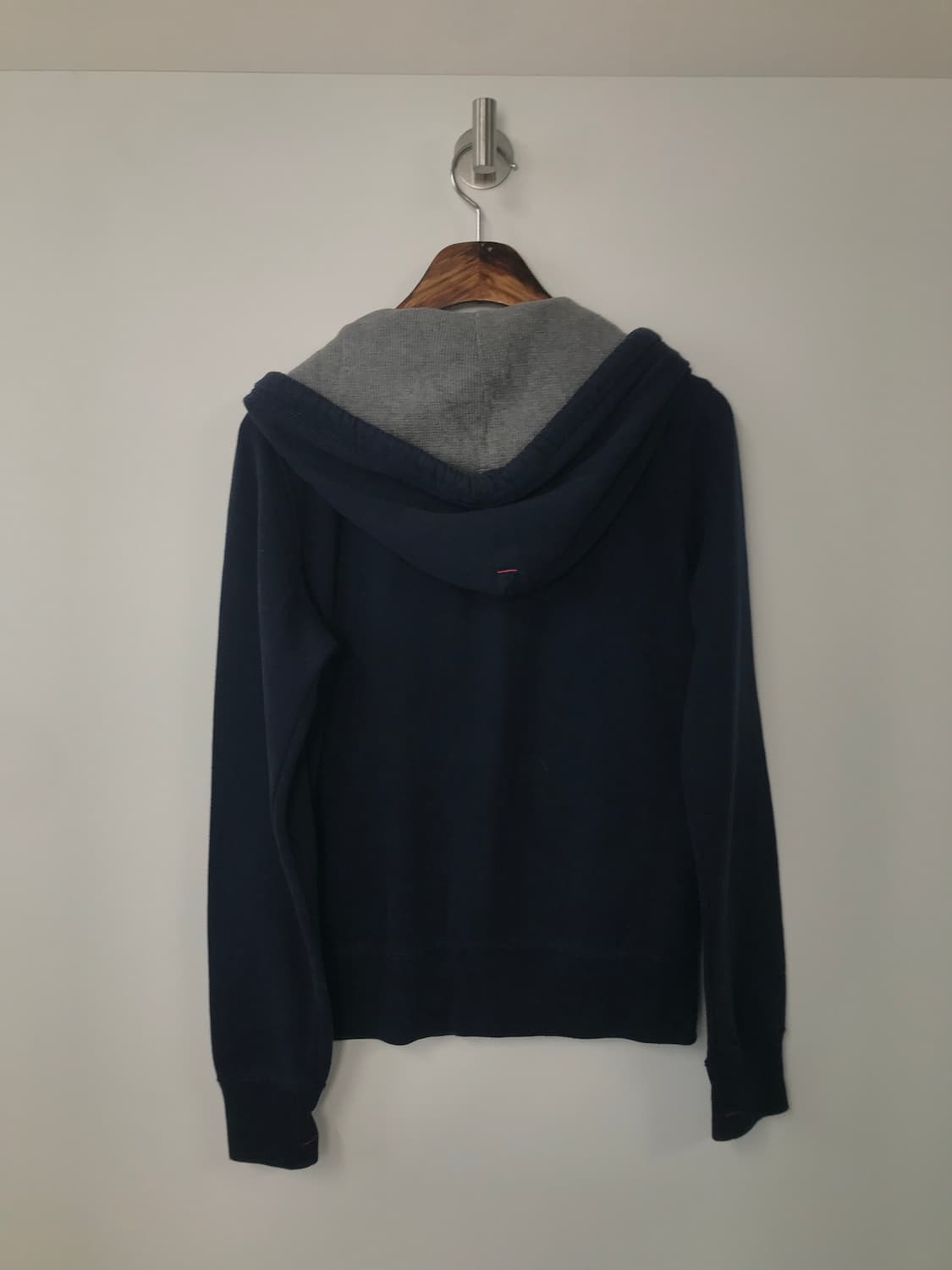 휴아유 y2k 와투케 네이비 후드집업 상품이미지3