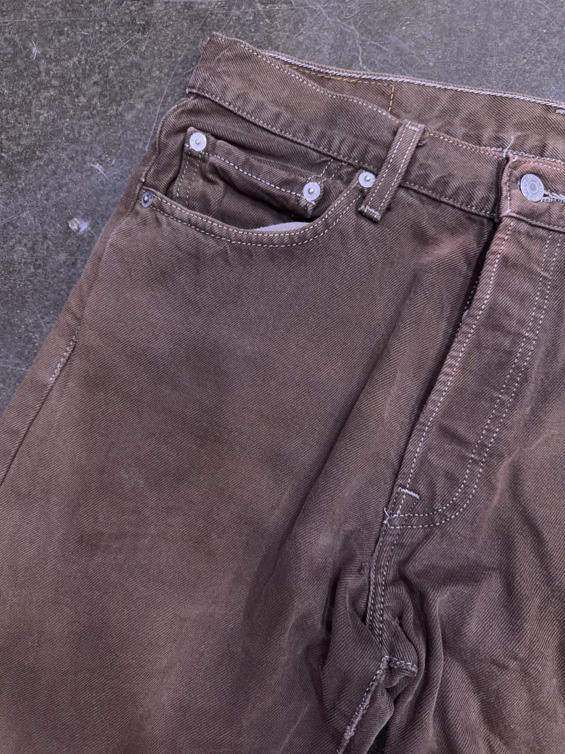 리바이스 501 00's 멕시코 메이드 빈티지 브라운 데님팬츠 32 상품이미지4