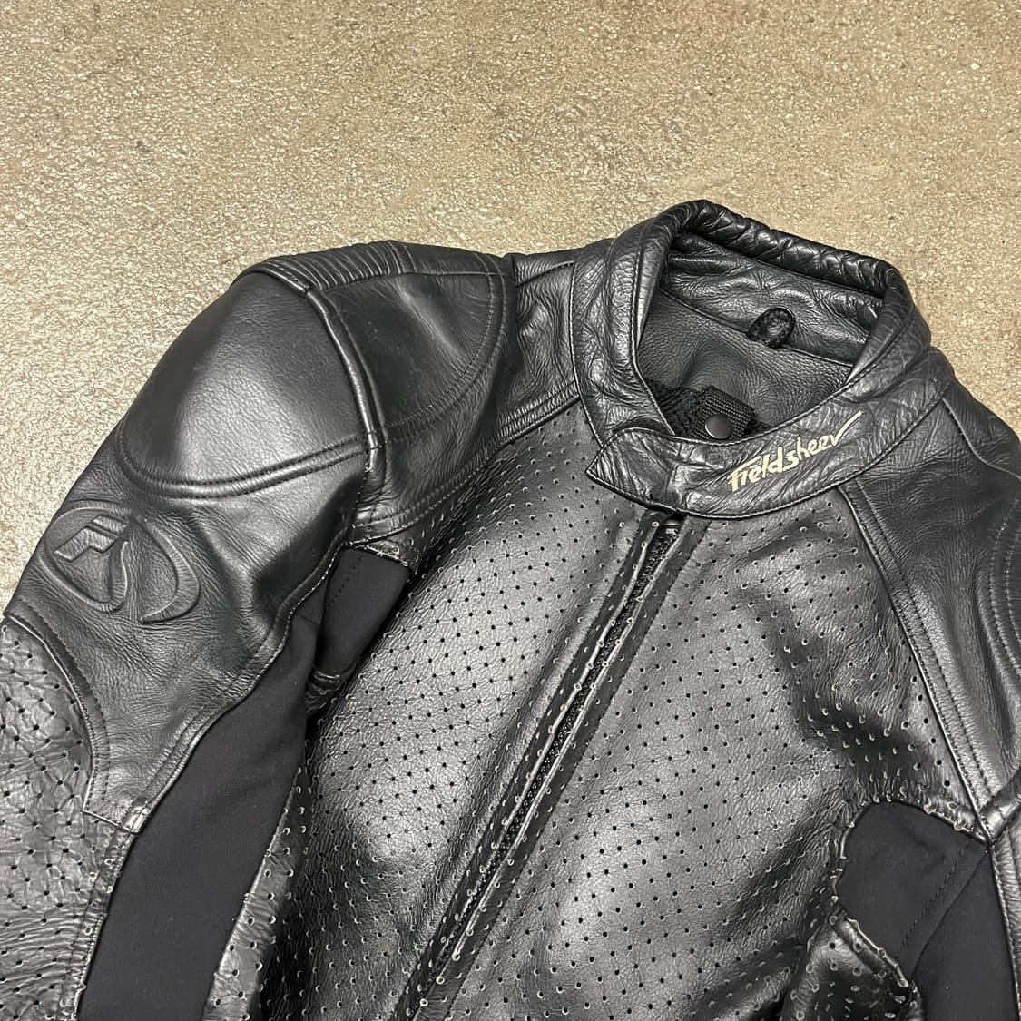 빈티지 타공 레더 라이더 자켓 (105) 상품이미지6