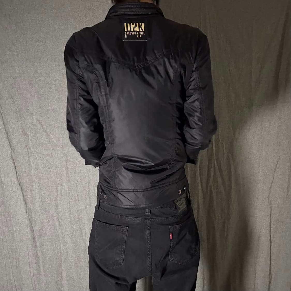 D2K 블랙 패딩 점퍼 자켓 L사이즈 상품이미지3