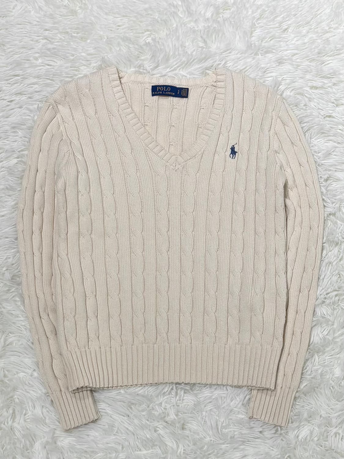 폴로랄프로렌 크림 포니 케이블 니트 상품이미지3