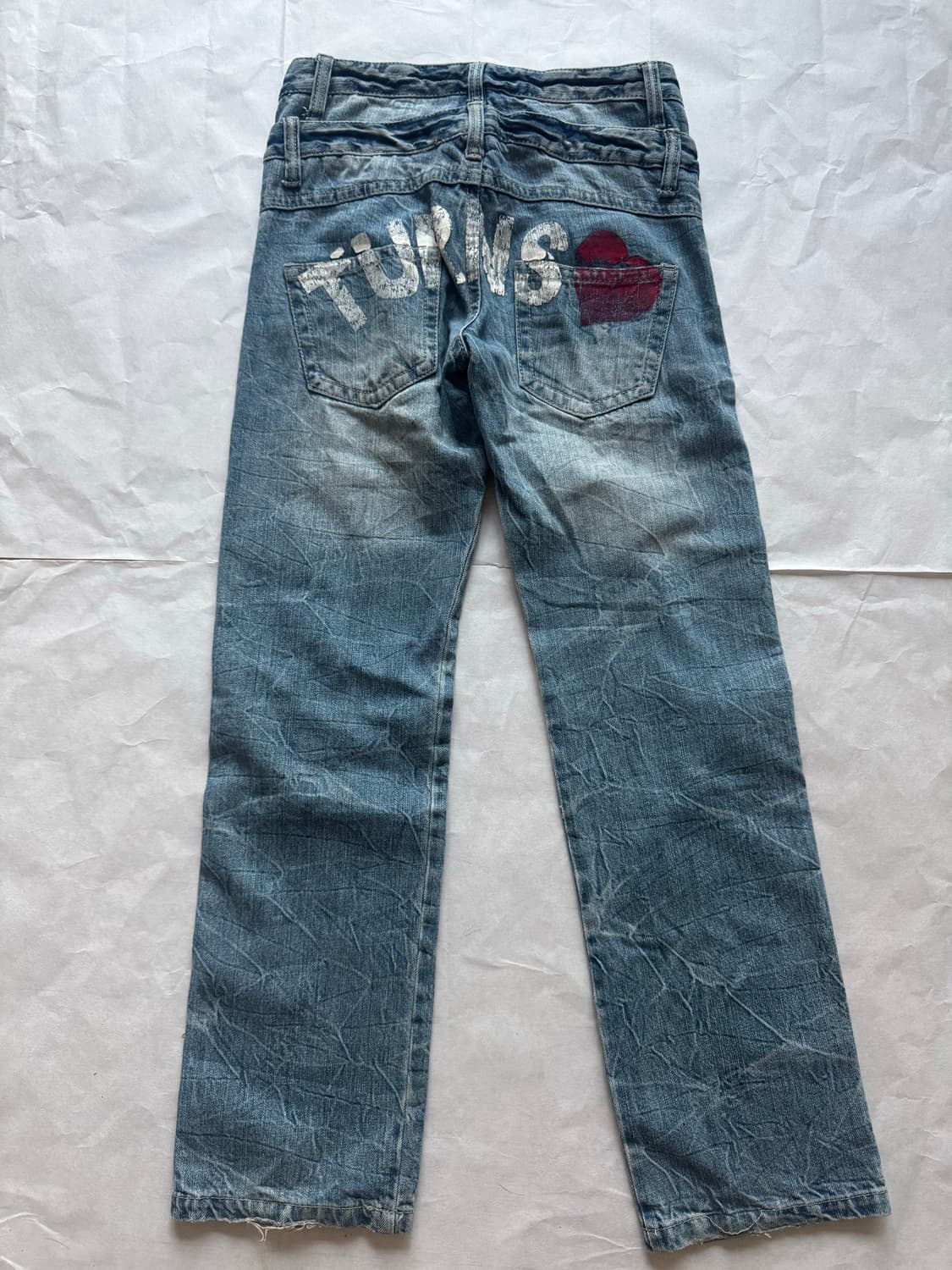 Gyaru style denim pants 상품이미지3