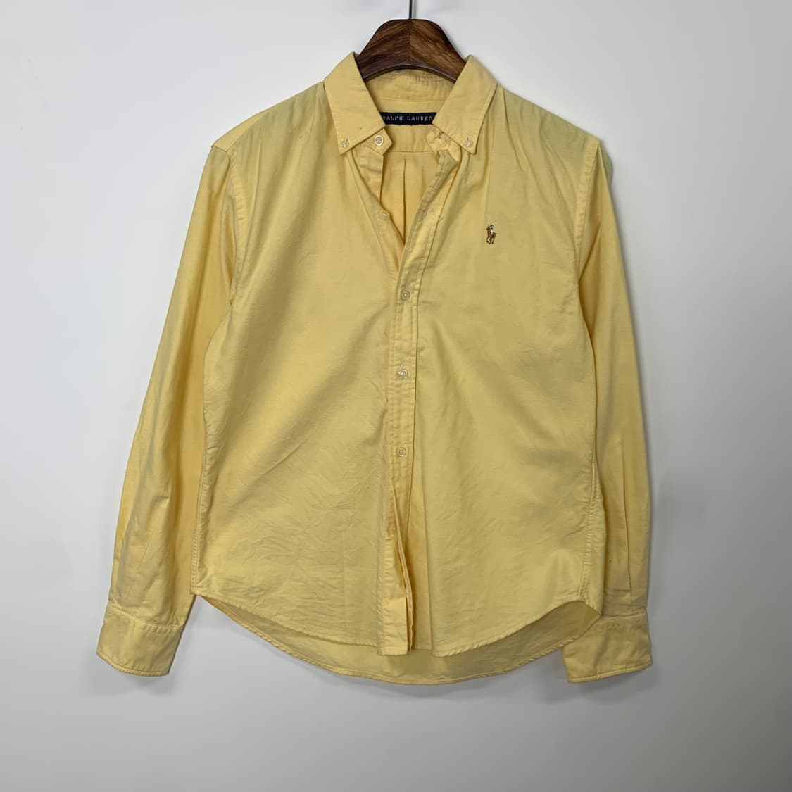 폴로 랄프로렌 우먼스 옐로우 옥스포드 셔츠 상품이미지2