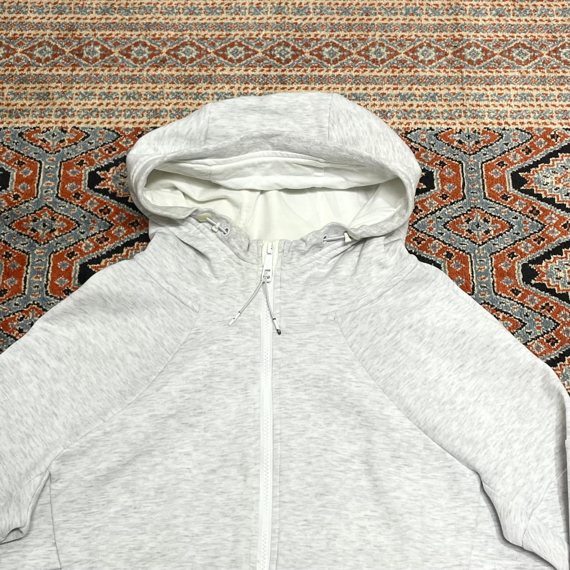 나이키 스몰로고 아이보리 테크팩 후드집업 여성L 상품이미지3