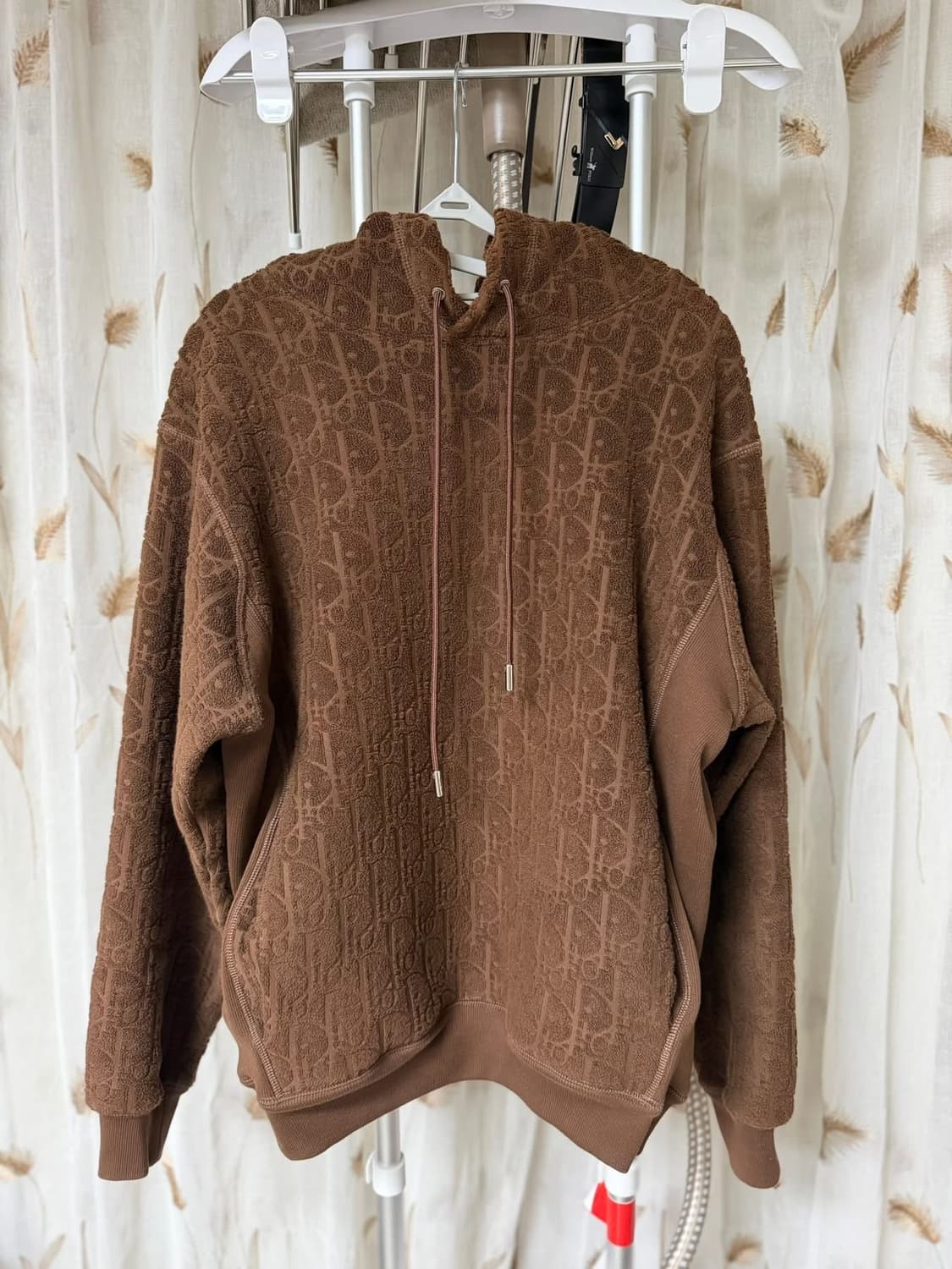 정품 디올 테리 후드티 브라운 상품이미지1