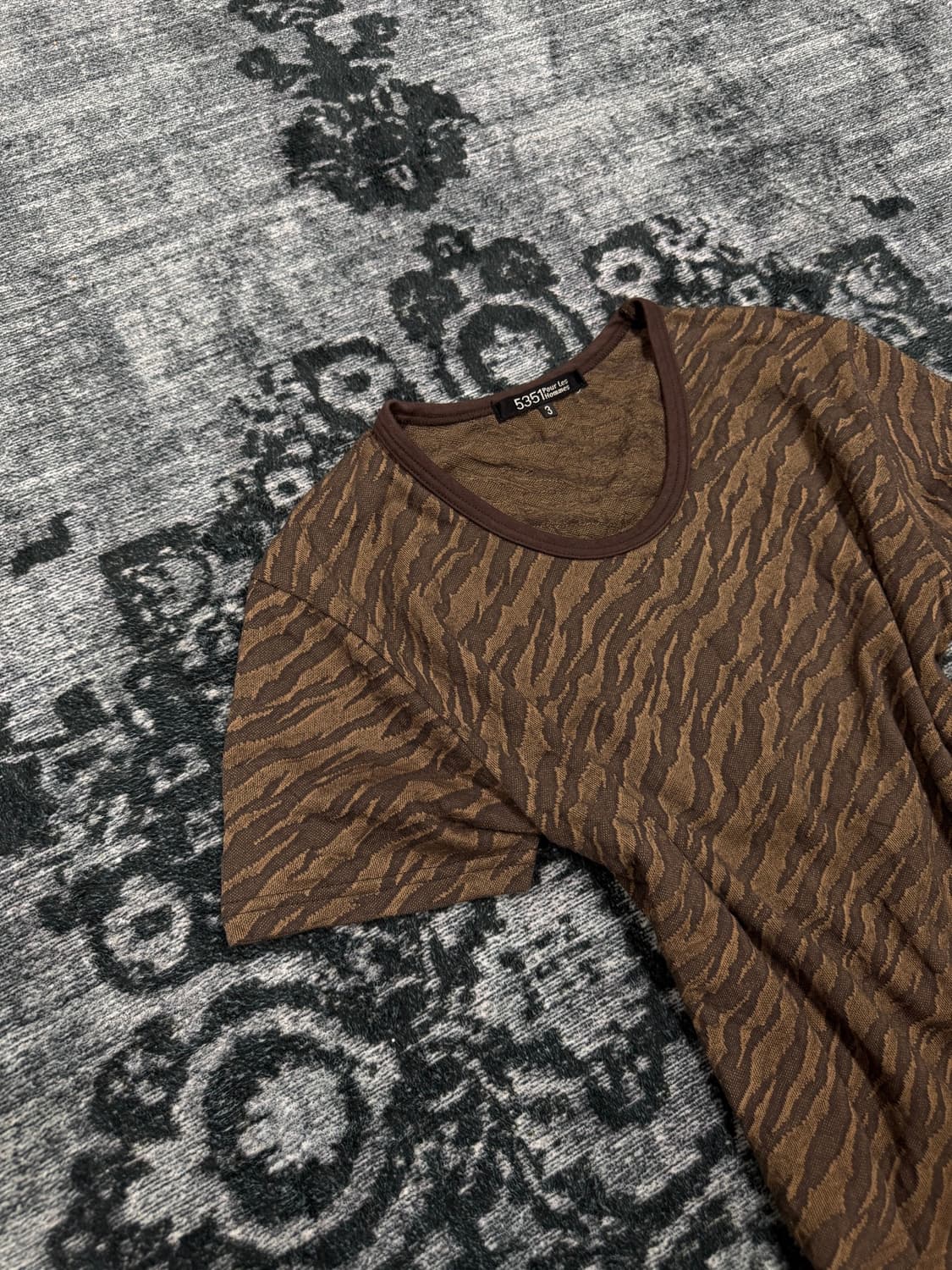 5351 pour les homme tiger pattern t shir 상품이미지2