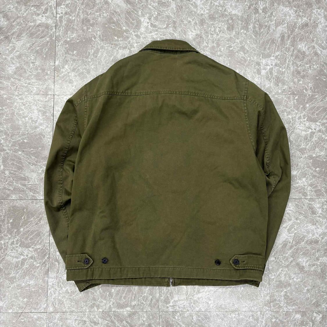 폴로 랄프로렌 카키 타탄체크 스윙탑 코튼 해링턴 자켓(L) 상품이미지2