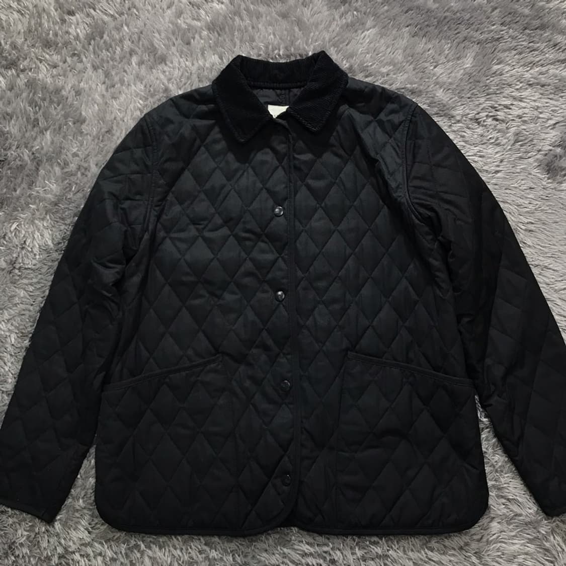 [여성 F, A급] 스튜디오 톰보이 코듀로이 카라 퀼팅 자켓 상품이미지1