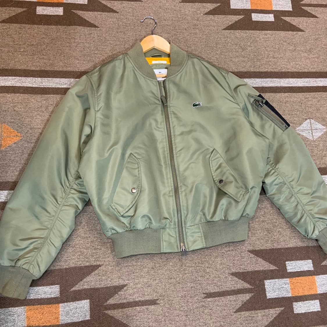 라코스테 백로고 MA-1 봄버 자켓 M 105 상품이미지2