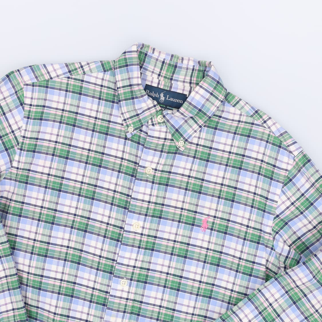 M 폴로 커스텀핏 마드라스 타탄 체크 셔츠 남방 4104 상품이미지3