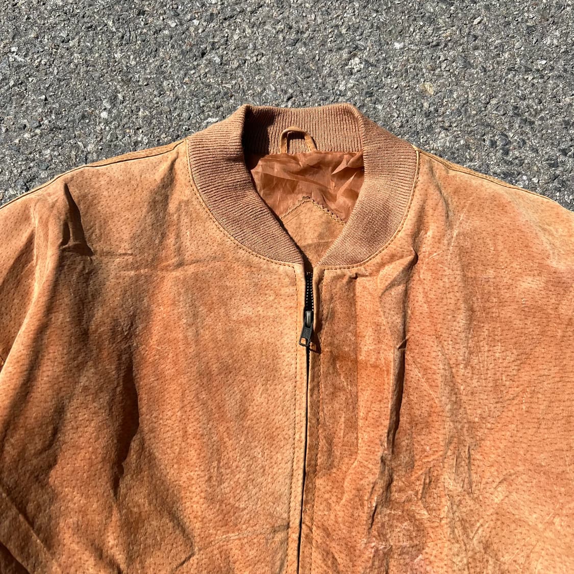 덴마크 빈티지 돈피 스웨이드 봄버 자켓 상품이미지2