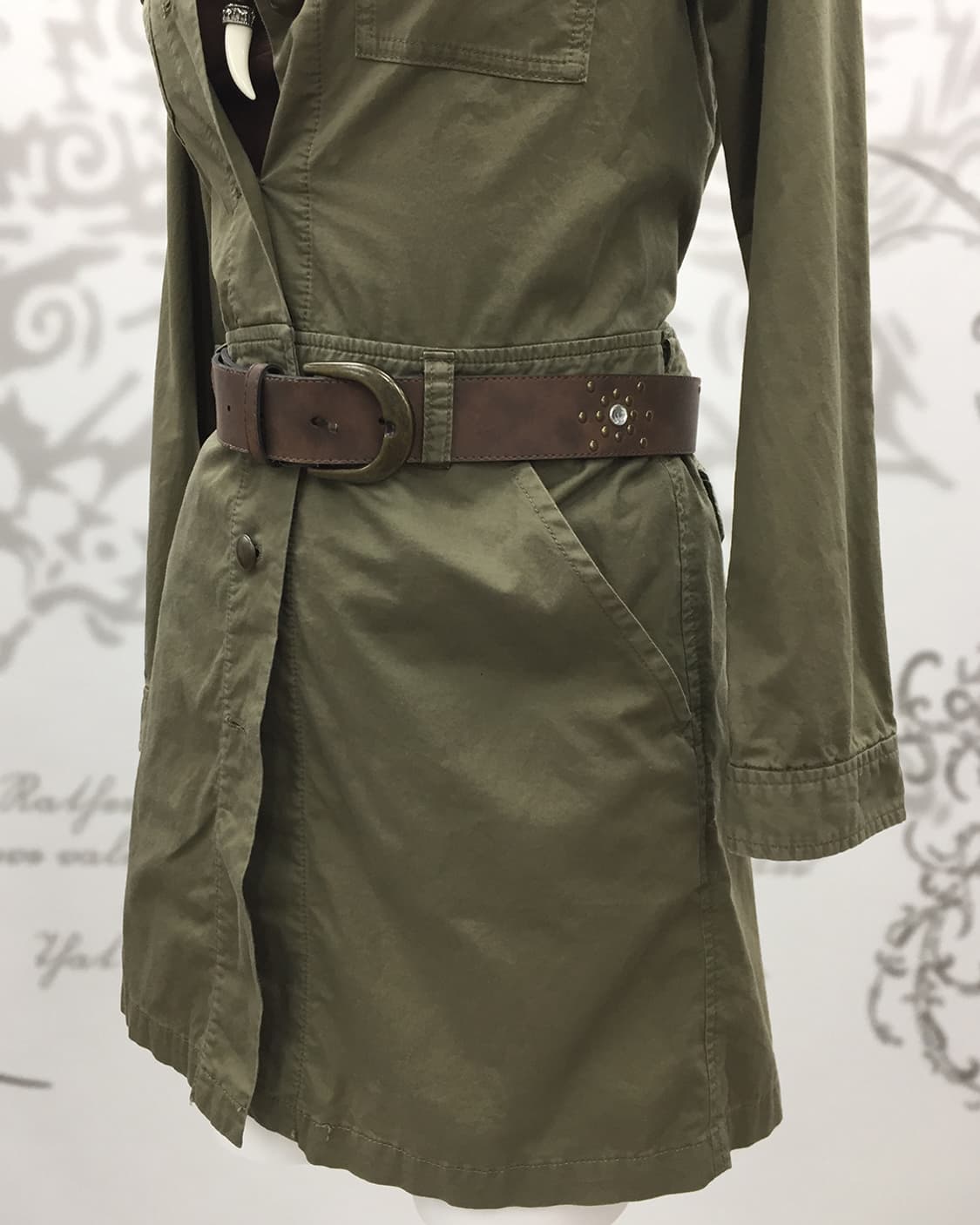 Y2K khaki button dress 상품이미지6