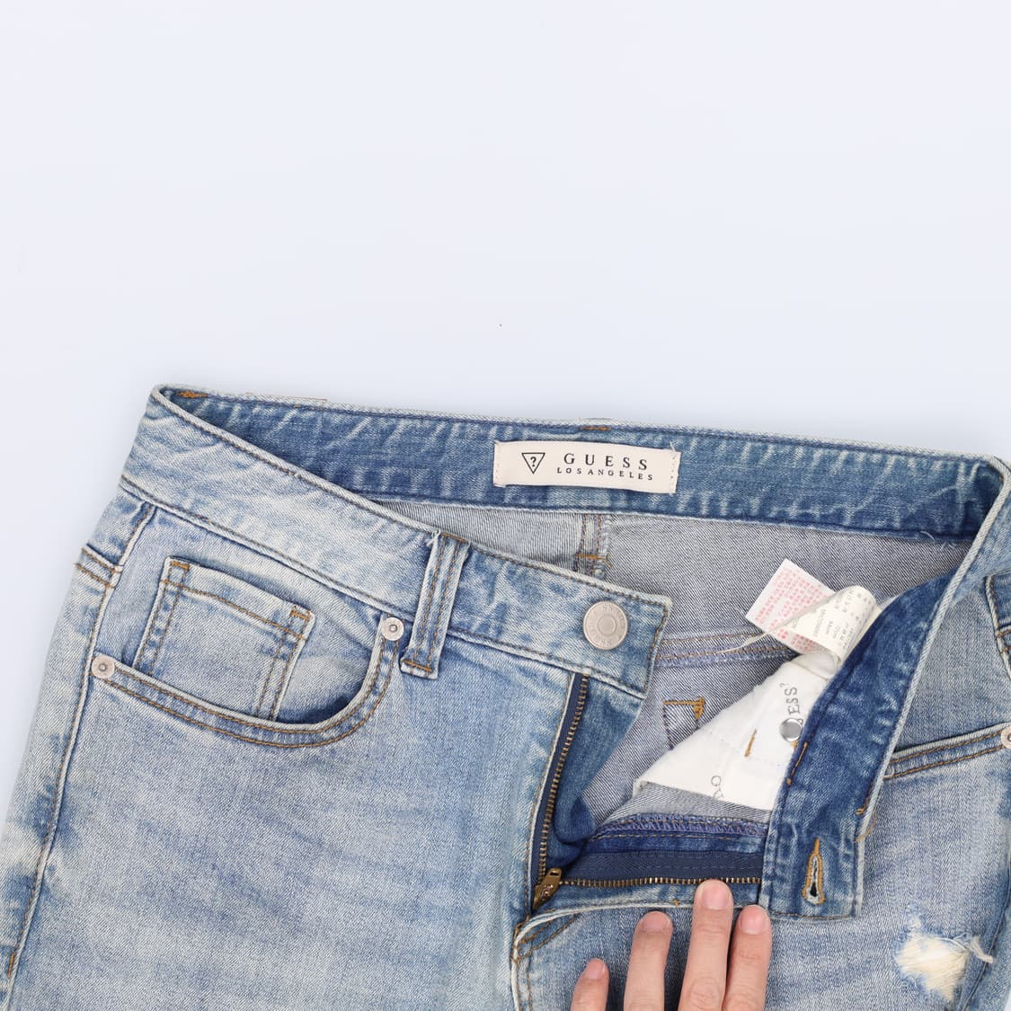 29 게스 여성 연청 데님팬츠 0324H1 상품이미지3