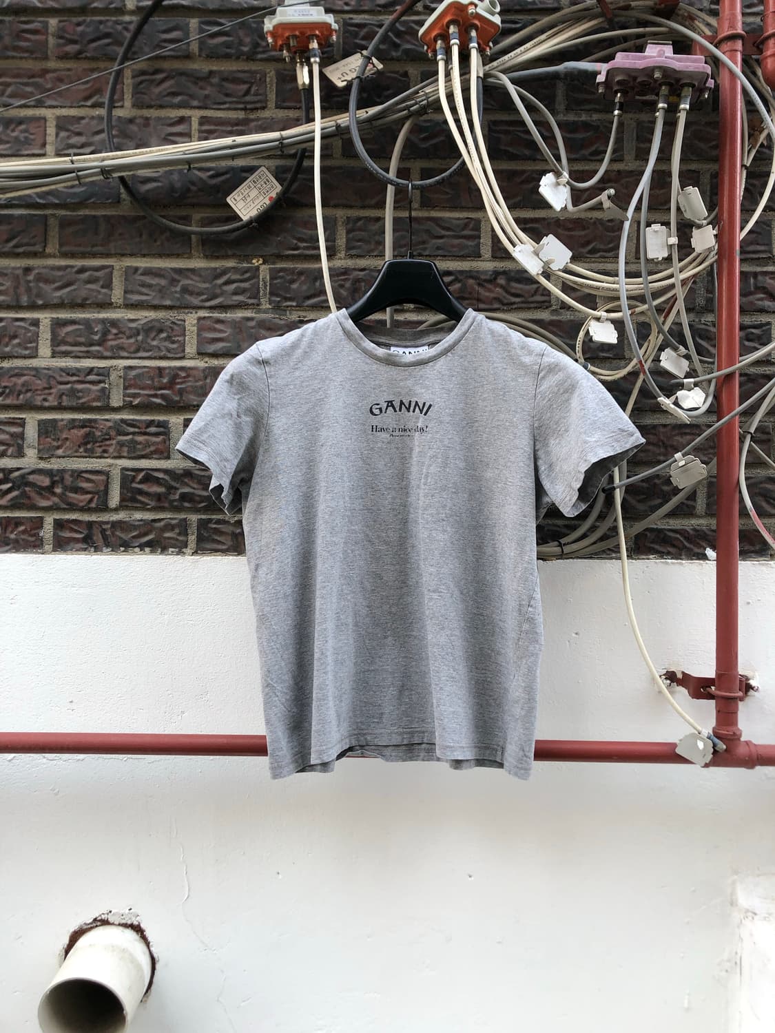 Ganni Relaxed O-neck T-shirt 상품이미지1