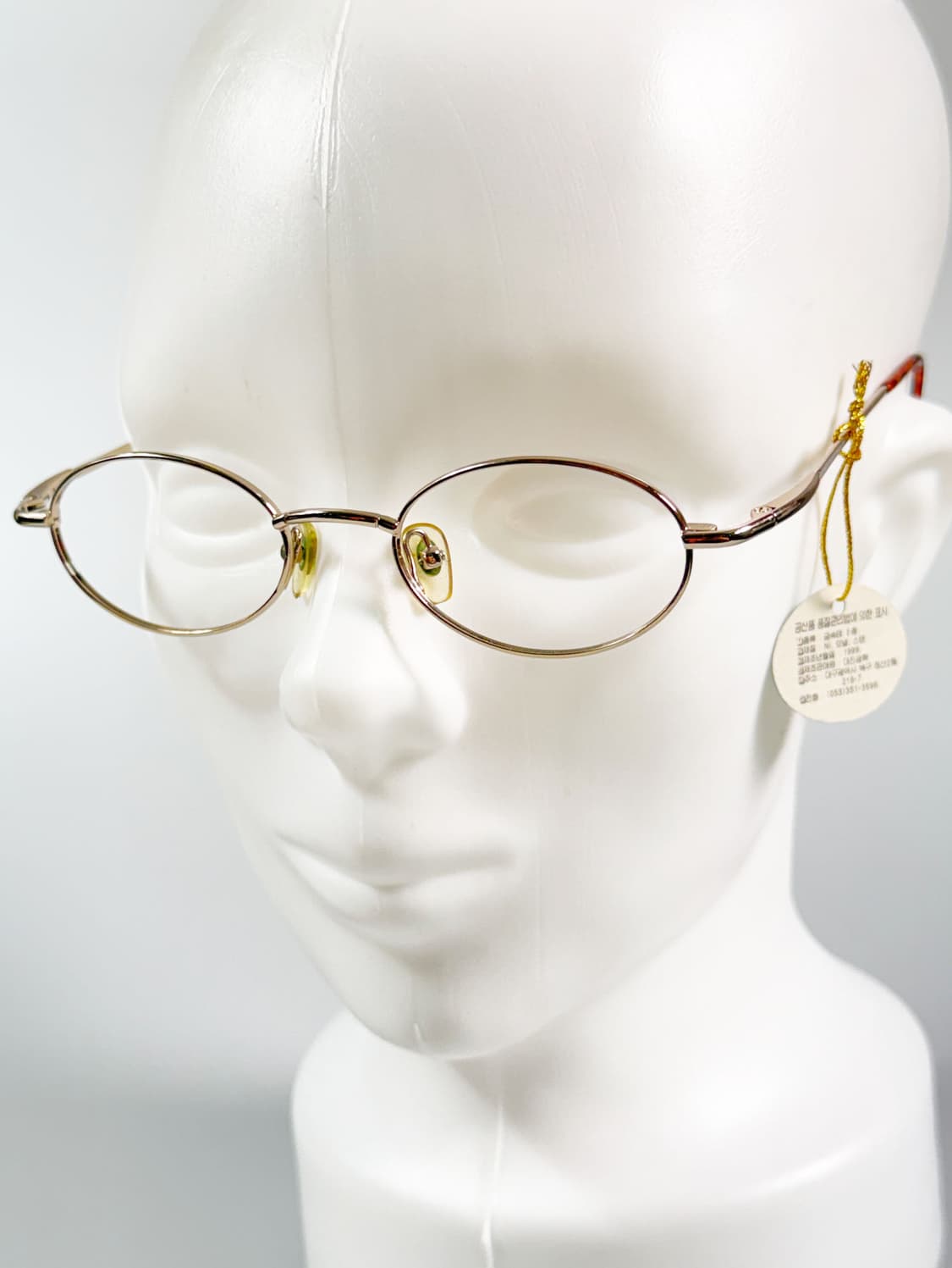 90s HOOD & HOOD 골드 슬림 오벌 프레임 빈티지 안경 상품이미지8