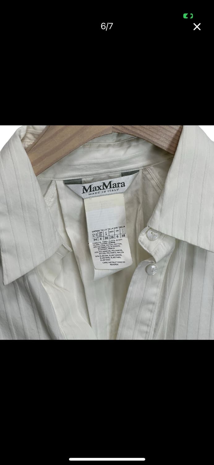 [38]막스마라 스트라이프 셔츠 원피스 상품이미지6