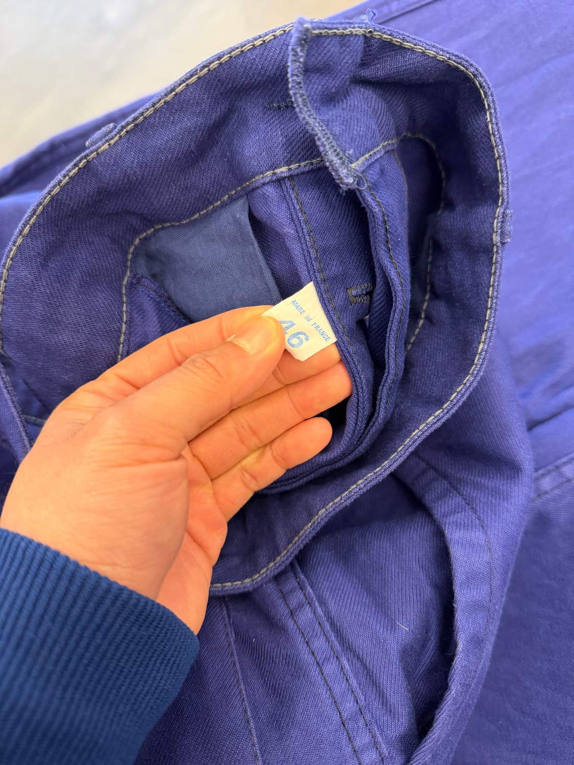 WASHED PURPLE NAVY OLD VINTAGE 프렌치워크팬츠 상품이미지7