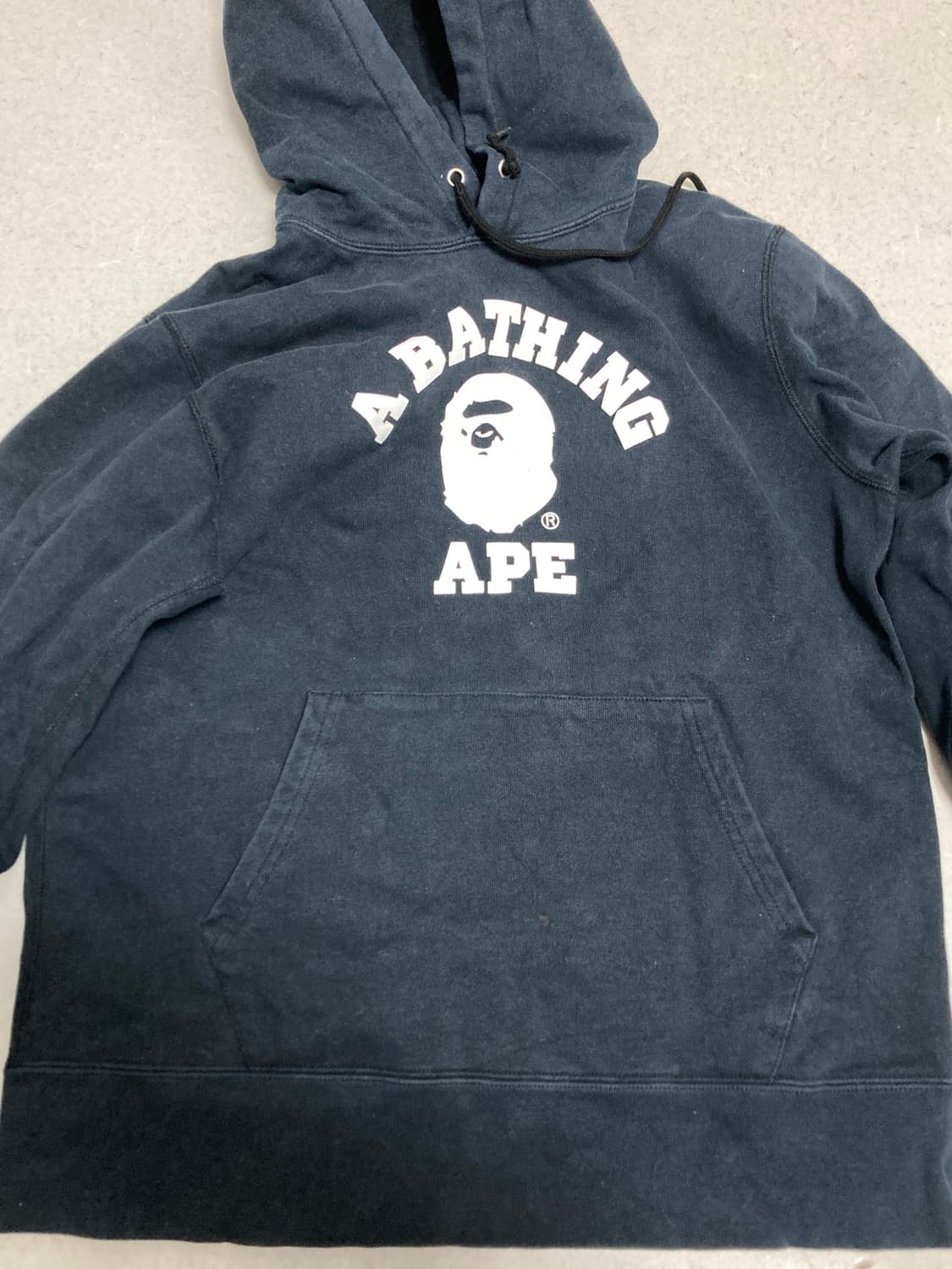 베이프 컬리지 후드티 L 상품이미지2