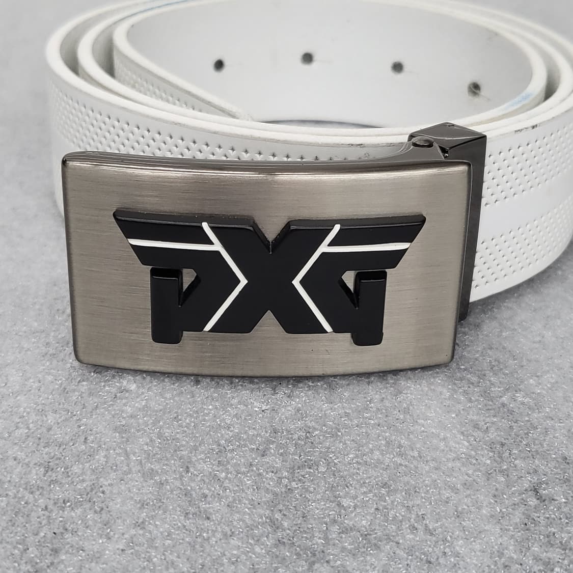 PXG 골프 가죽벨트 화이트 총 길이 103cm 상품이미지2