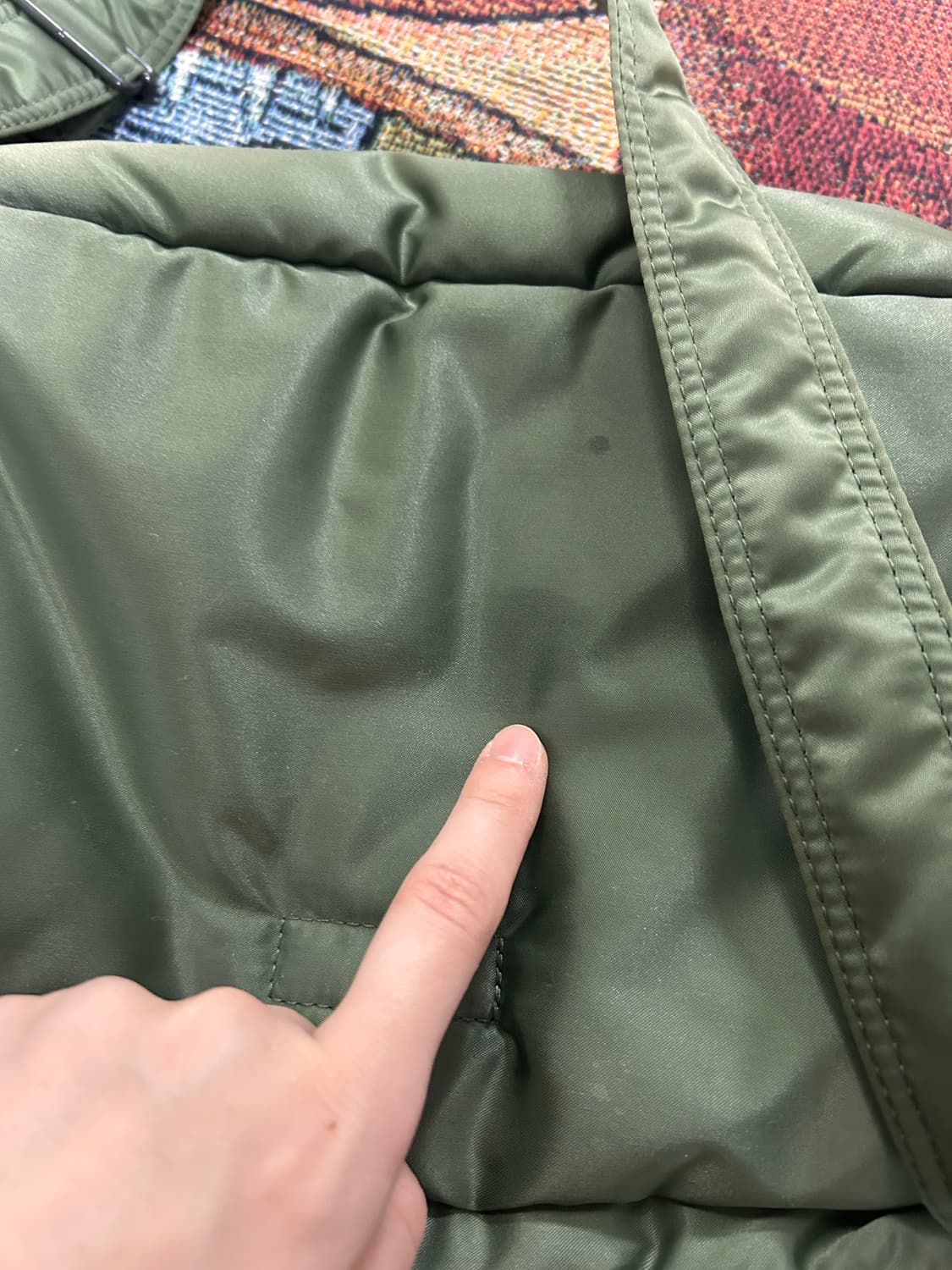 요시다포터 탱커 숄더백 세이지그린L 상품이미지6